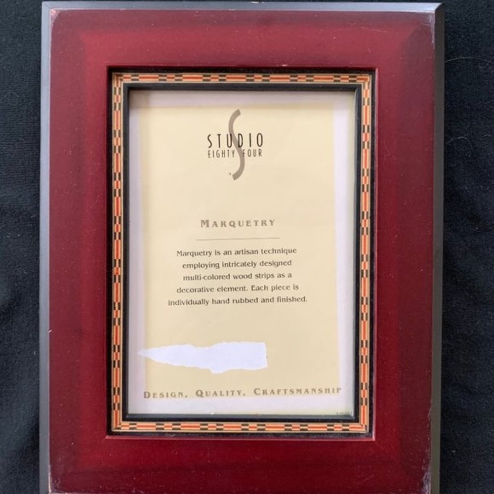 Studio Eighty four marquetry wood picture frame